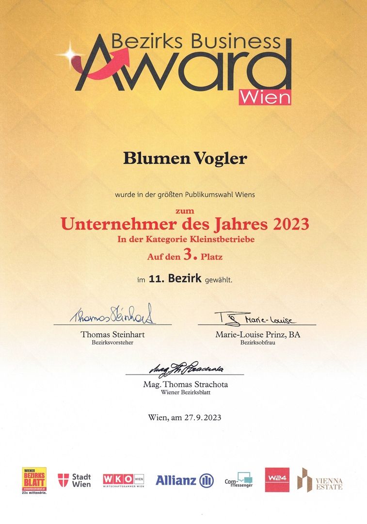 Bezirks Business Award